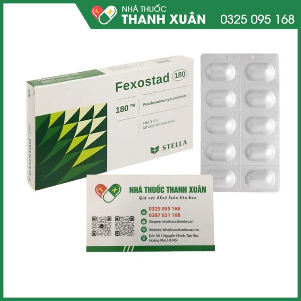 Fexostad 180 giảm triệu chứng viêm mũi dị ứng